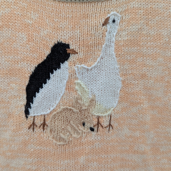 Storybook Knits Sweater Tank Top Medium Peach Knit Cottagecore Eclectic NWT - Picture 4 of 9